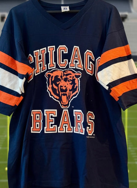 Rare Retro Chicago Bears Throwback Jersey Tee
