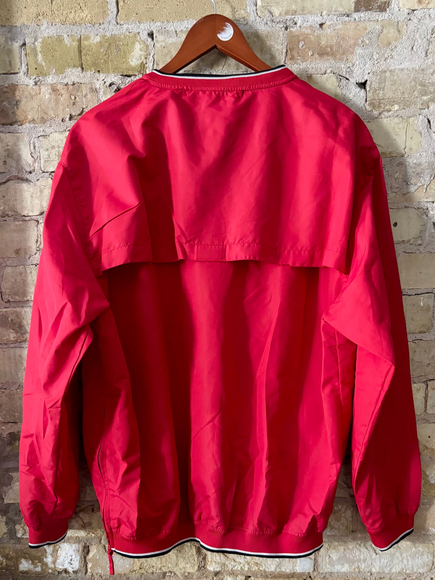 Vintage Badgers Retro V Neck Windbreaker Pullover