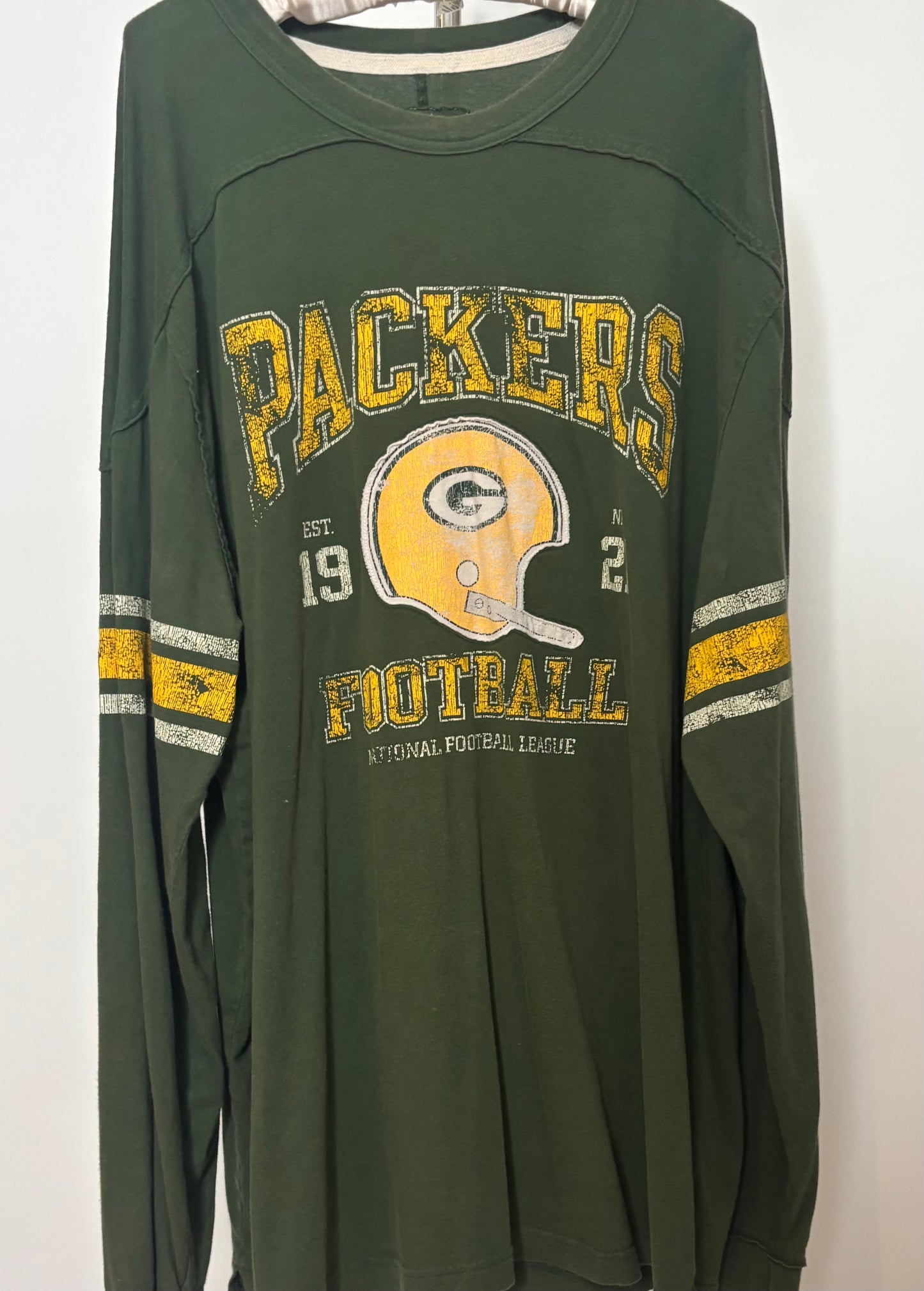 Oversized Vintage Packers Long sleeve T-shirt Mini Dress