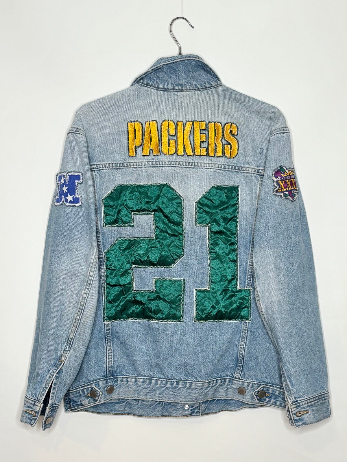 90’s Retro Game Day Denim Jean Jacket