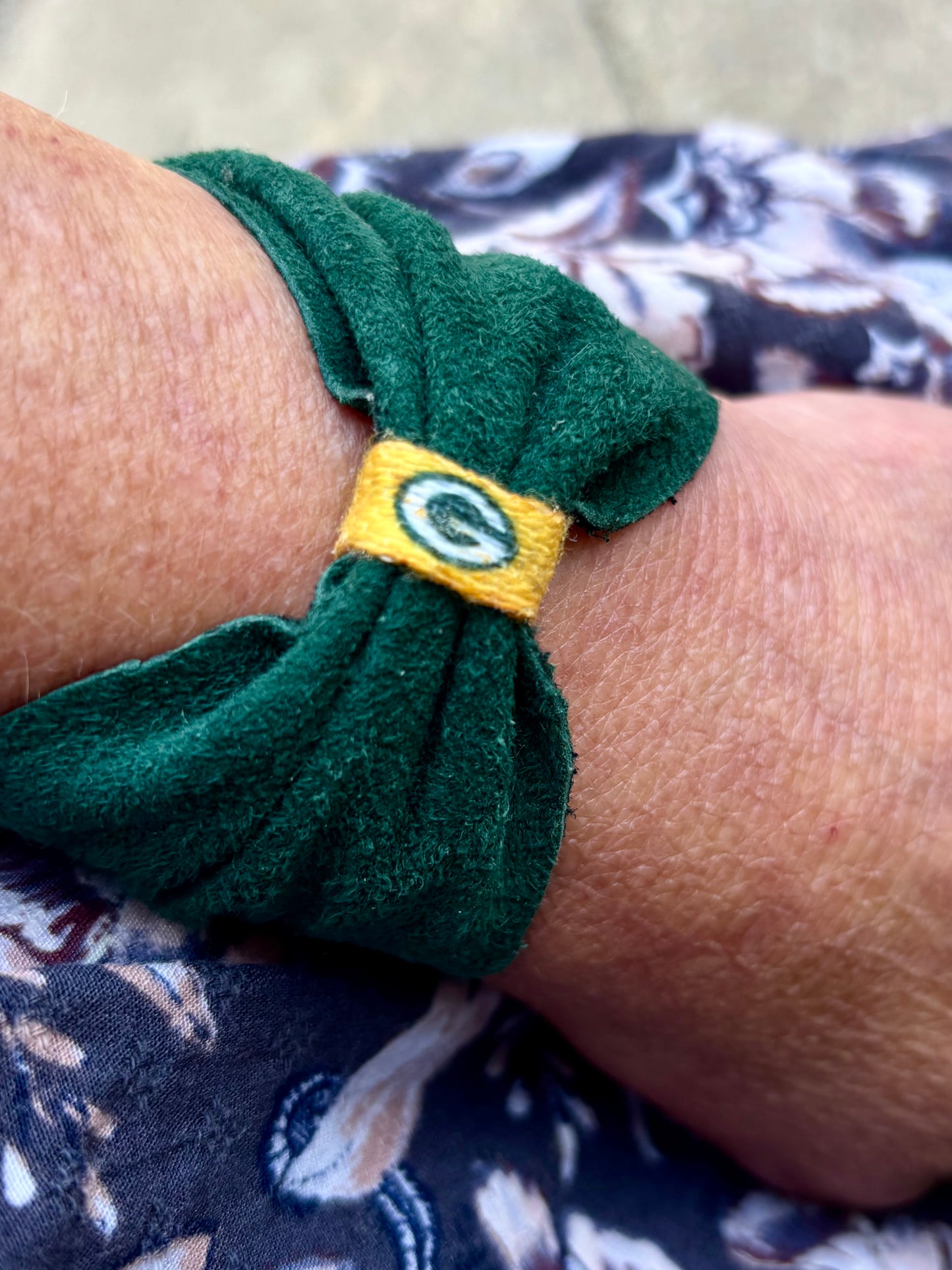 Boho Flower GameDay Cuff Bracelet