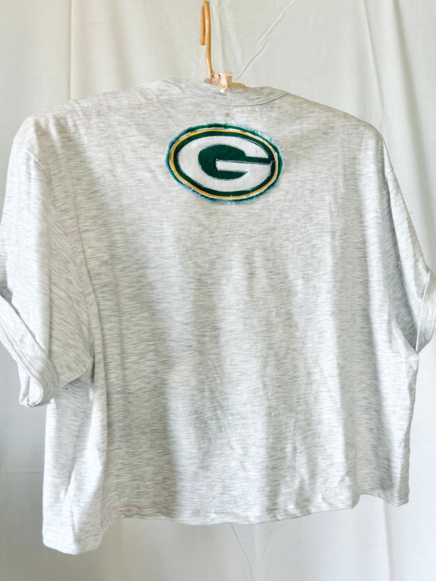 Reworked Packers Retro cropped Graphic Crewneck Tee