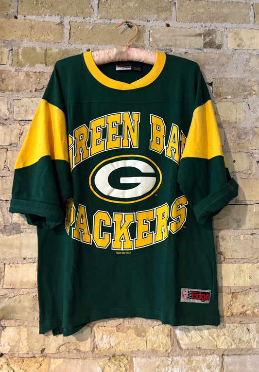 True Retro Packers Nutmeg Throwback Jersey Tee 90’s
