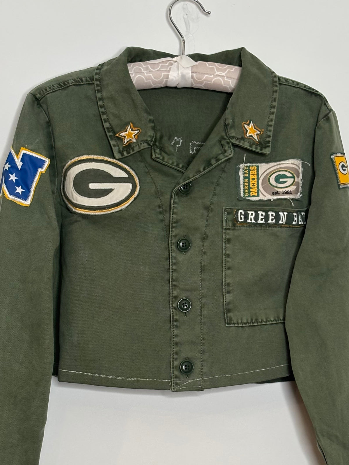 Vintage Cropped Military Jacket