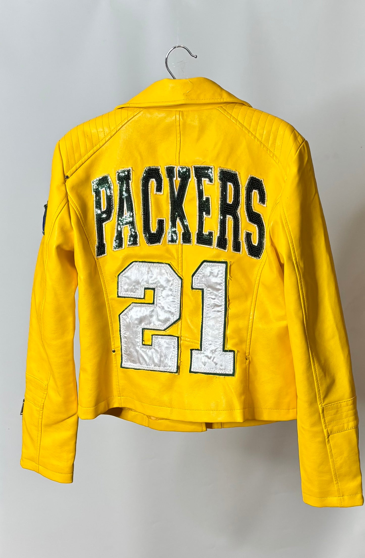 Vegan Leather Moto Game Day Jacket