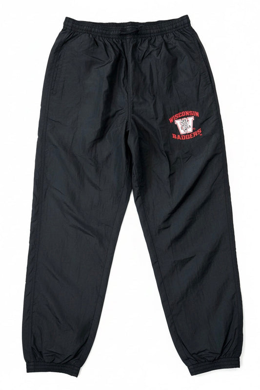 Vintage Wisconsin Badgers Logo Athletics Windbreaker Sweats Track Pants
