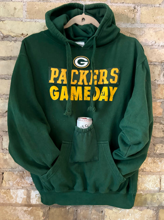 Reworked Game Day Hoodie with Drink Pocket