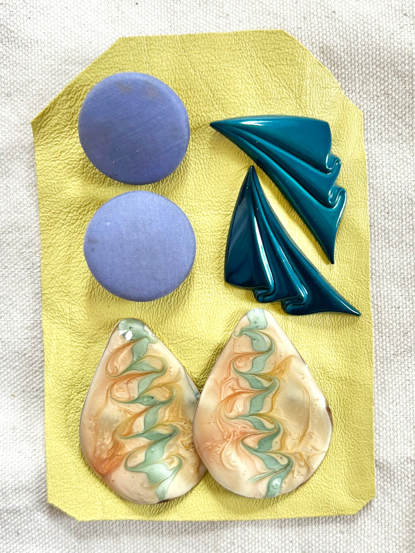 Retro 80s 90s 3 pack Nuevo statement Earrings