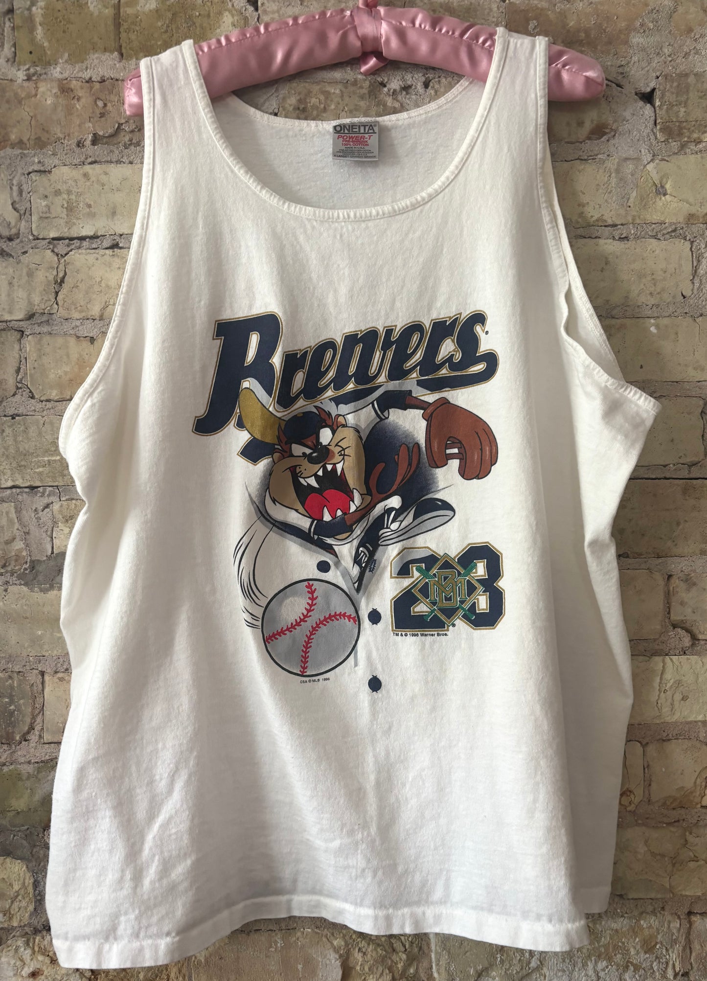 Vintage Brewers Rare WB Taz TankTop Muscle Tee