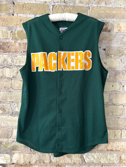 Vintage Majestic Green Bay Packers sleeveless Jersey
