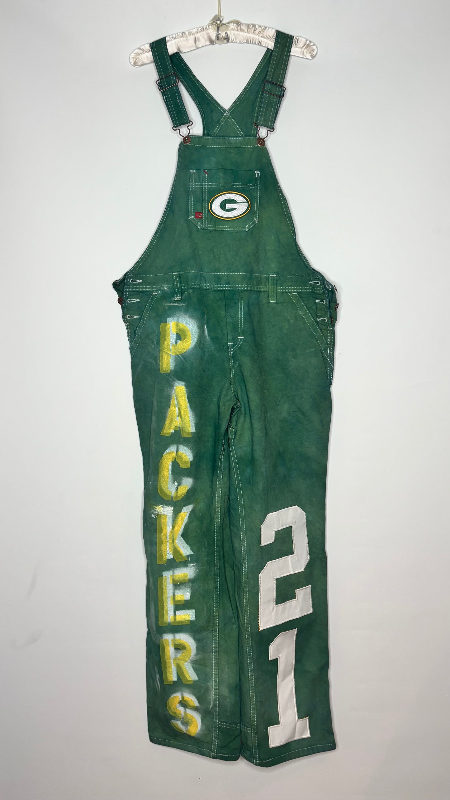 Over dyed Dickies Game Day Bib Overalls