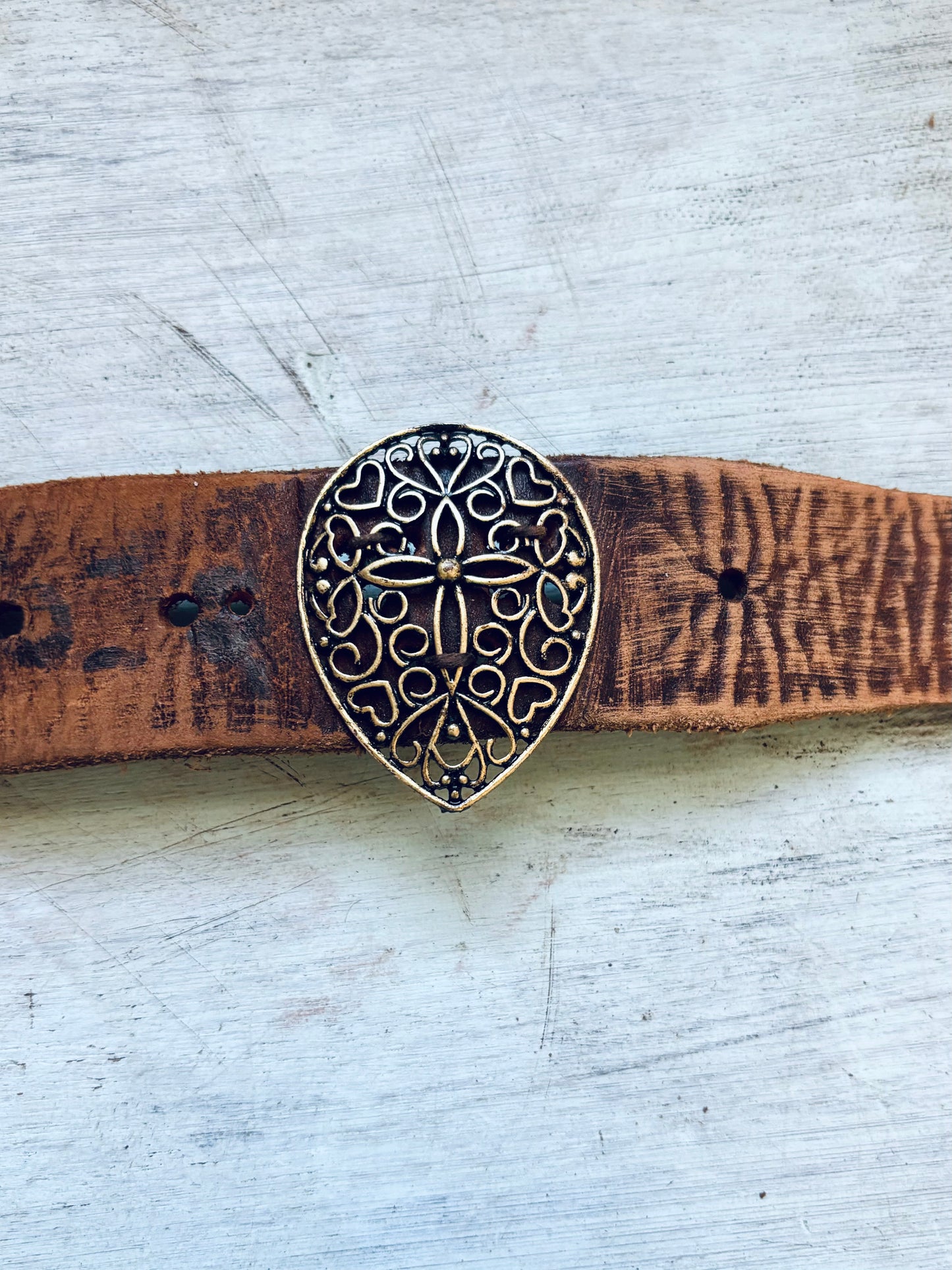 Reclaimed Leather Gypsy Bracelet