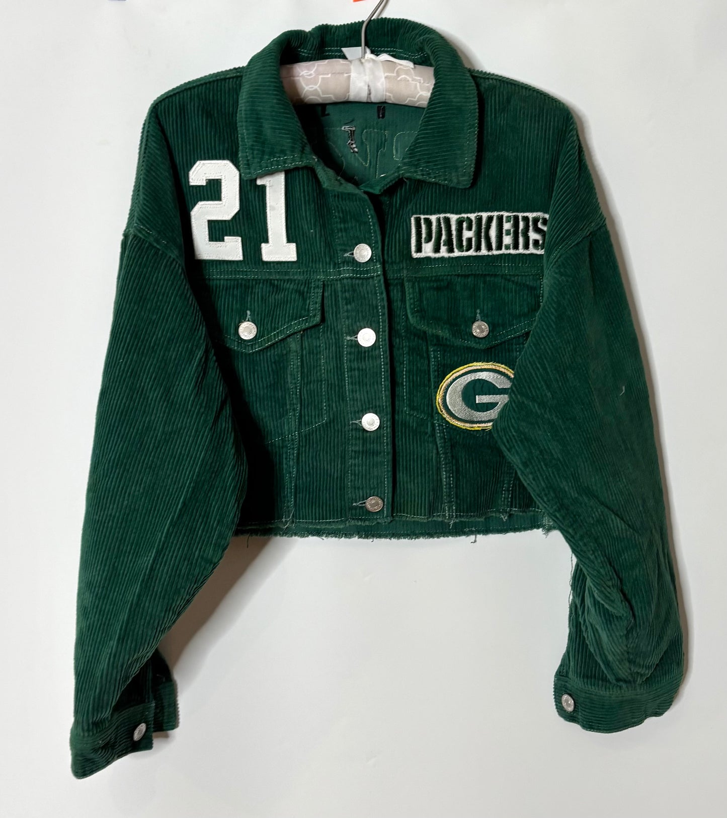 Cropped Corduroy Game Day Jacket