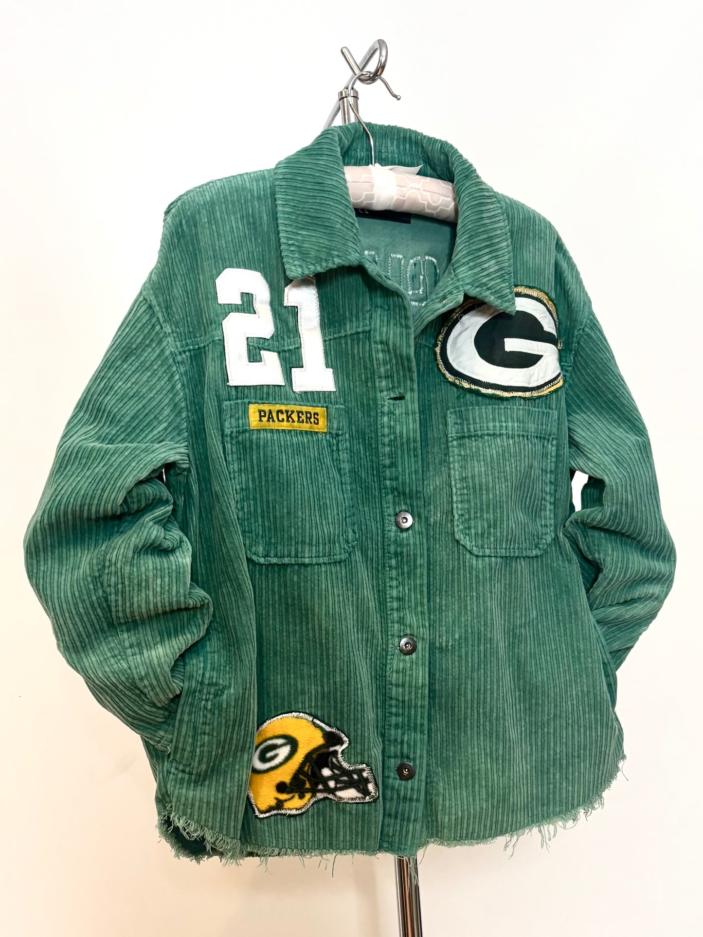 Over dyed Corduroy Game Day Shacket