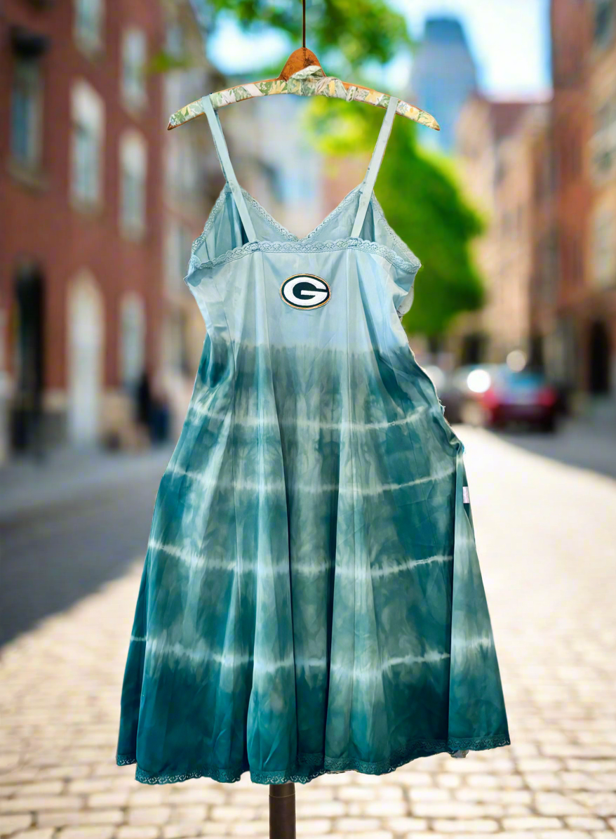 Reworked vintage Hand dyed Game Day Slip Dress