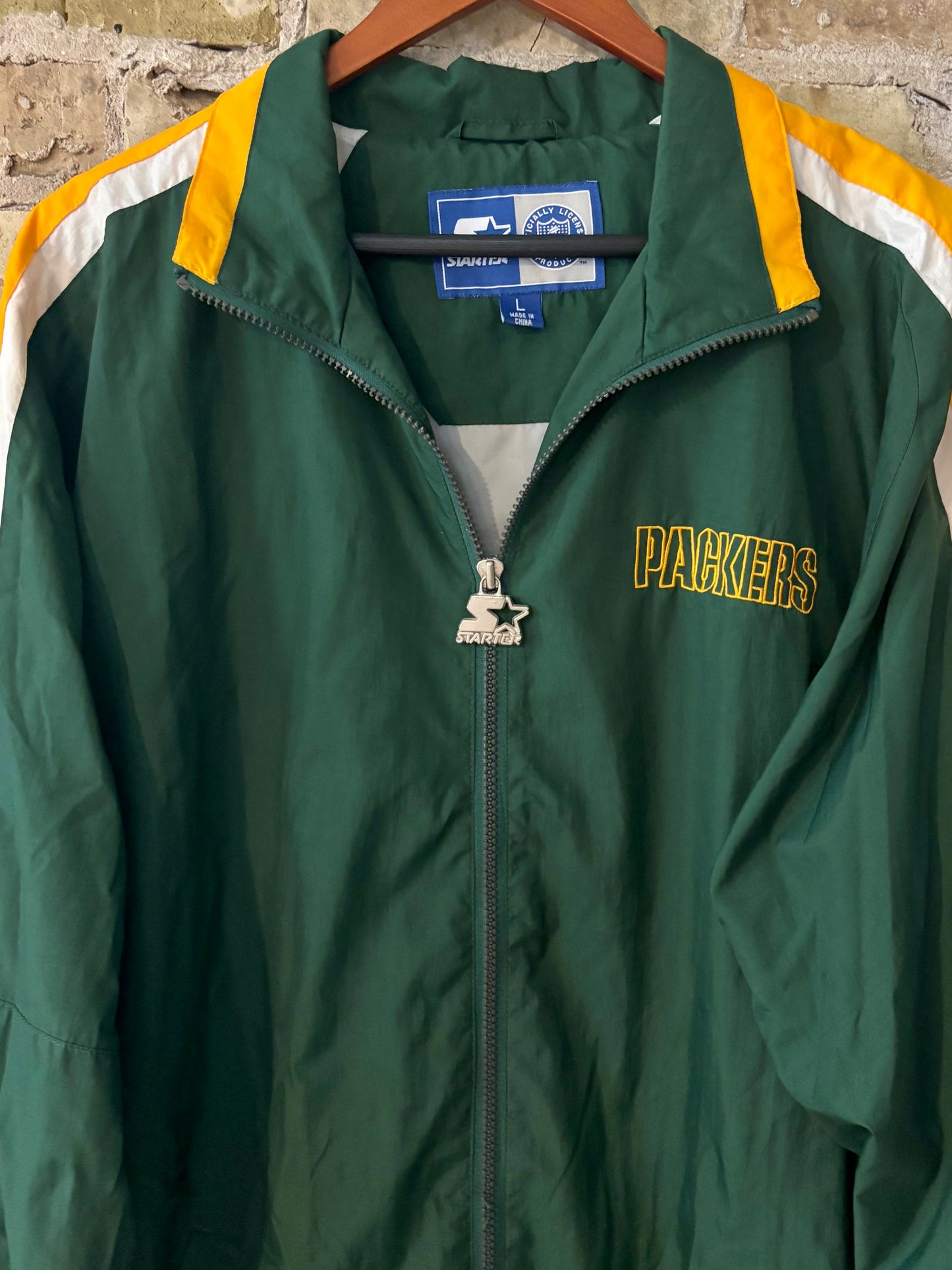 Retro 90’s STARTER Green Bay Packers windbreaker Track Coat