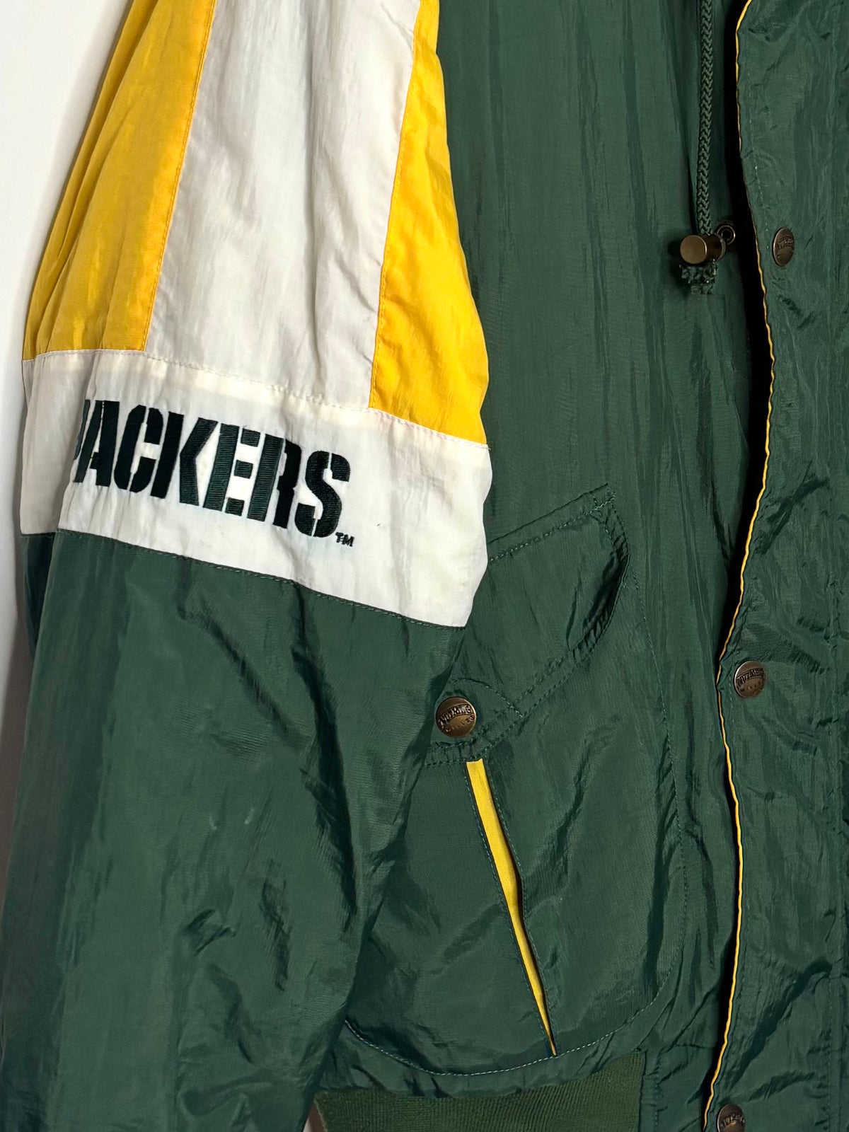 RARE Vintage Green Bay Packers Sideline Puffer Stadium Jacket