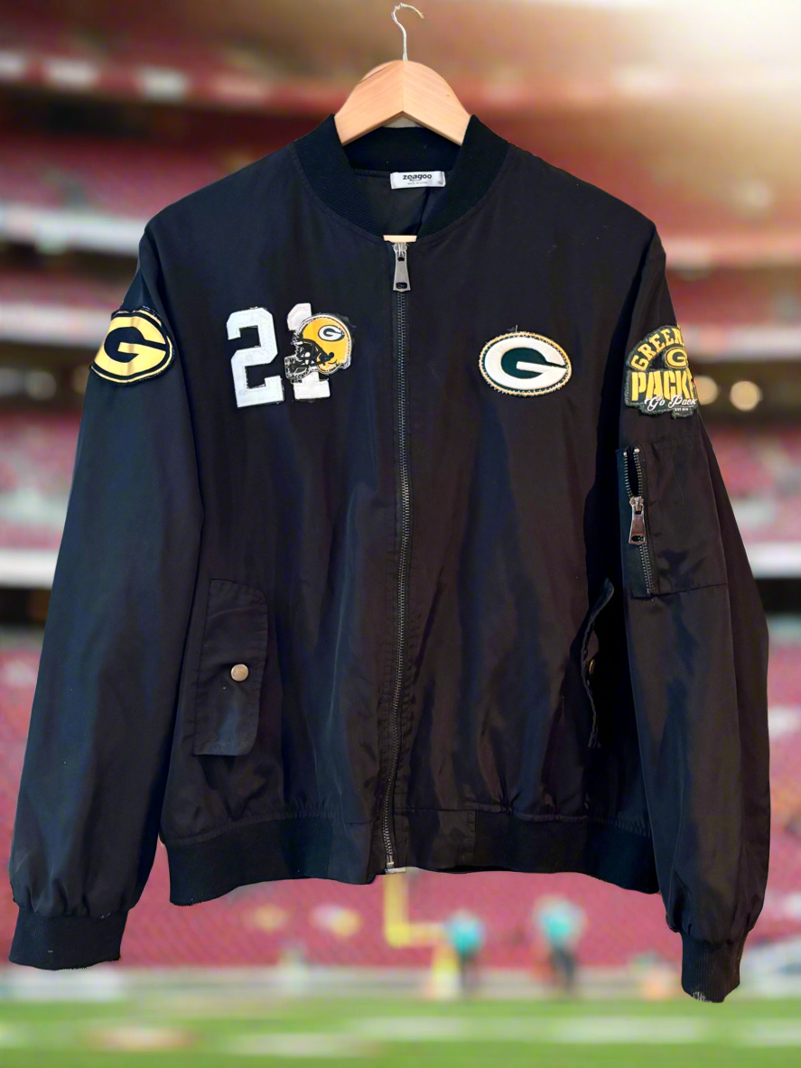 Reworked Retro GameDay Satin Bomber