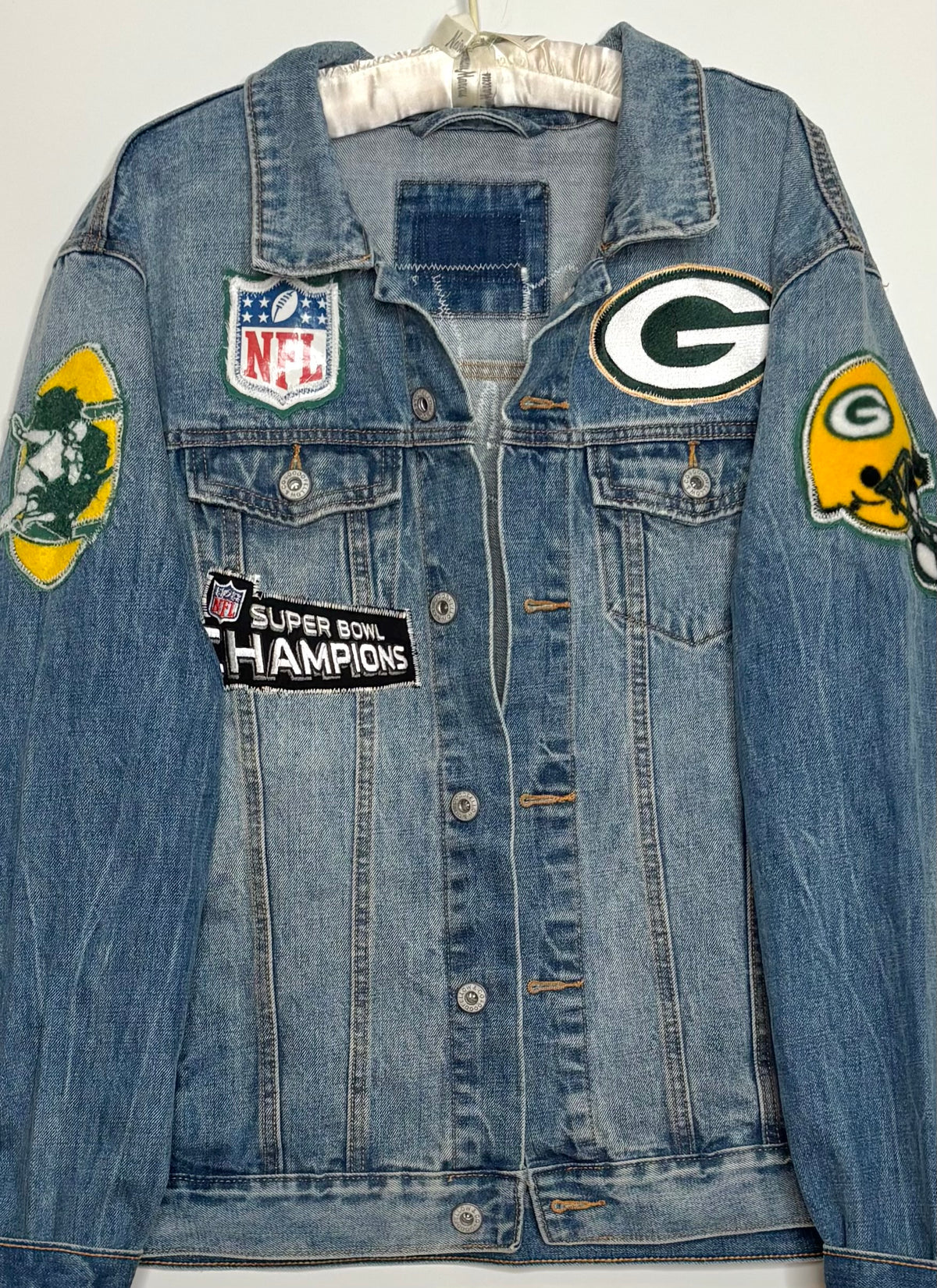 90’s Retro Game Day Denim Jean Jacket