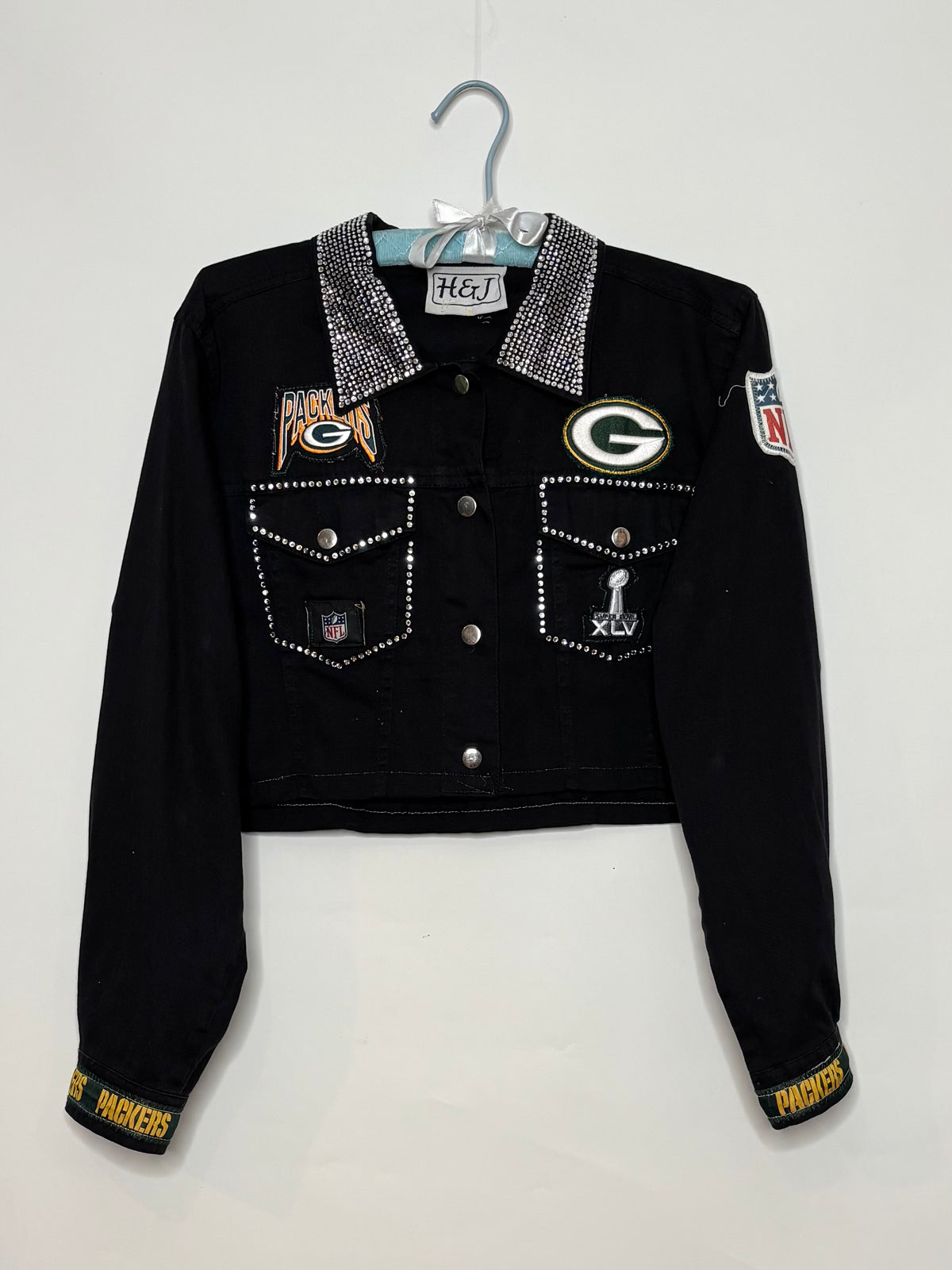 Retro Crop Western Style Blinged out Jacket