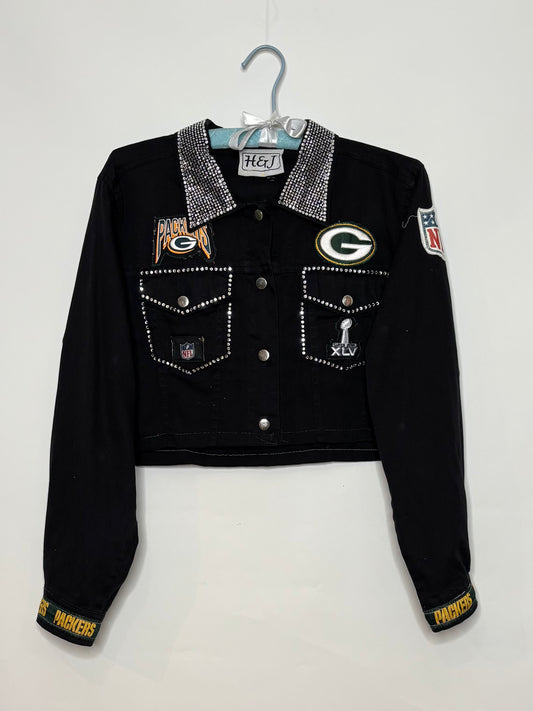 Retro Crop Western Style Blinged out Jacket