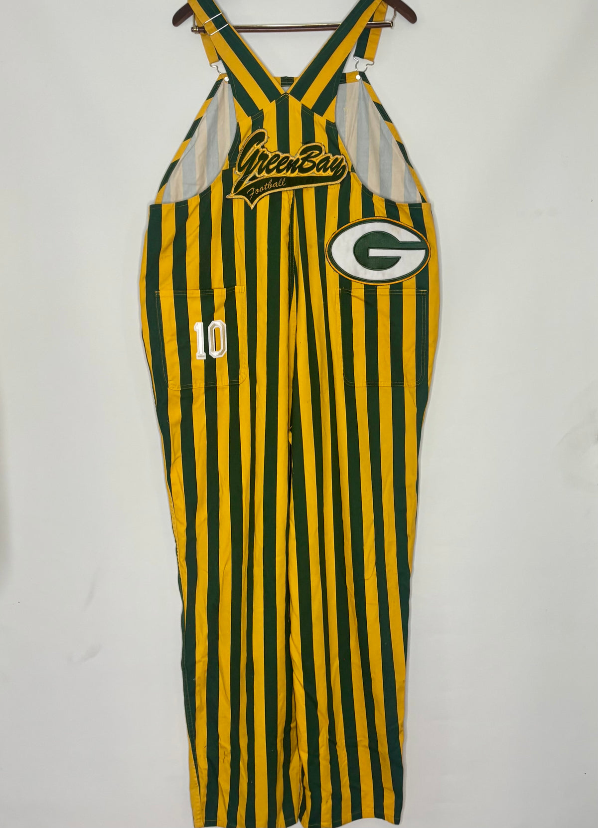 Vintage Striped  Game Day Bib Overalls