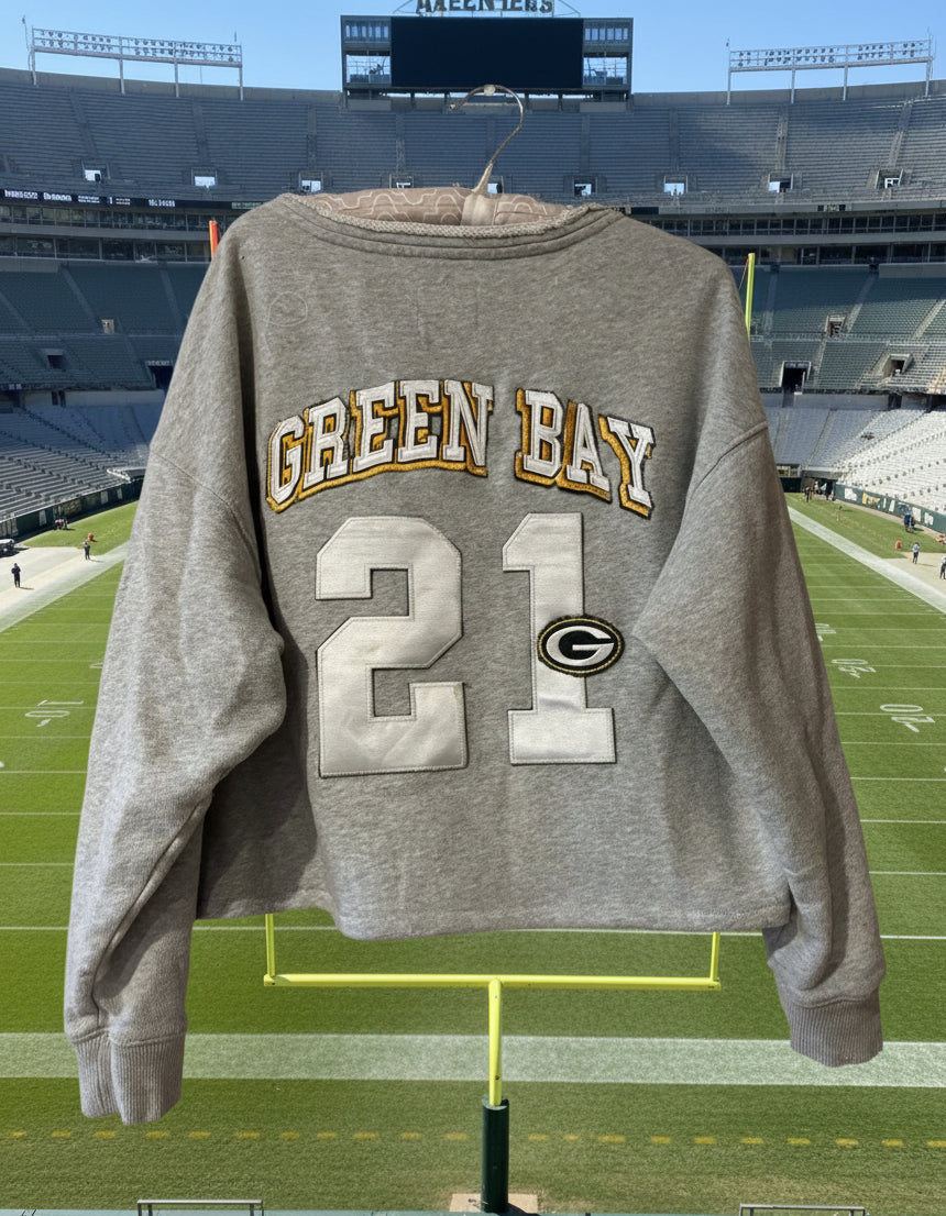 Custom reworked Old School Throwback  Jersey Sweatshirt
