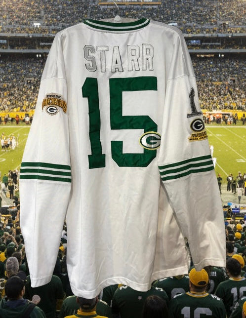 Reworked Vintage PRO PLAYER Throwbacks STARR #15 Jersey
