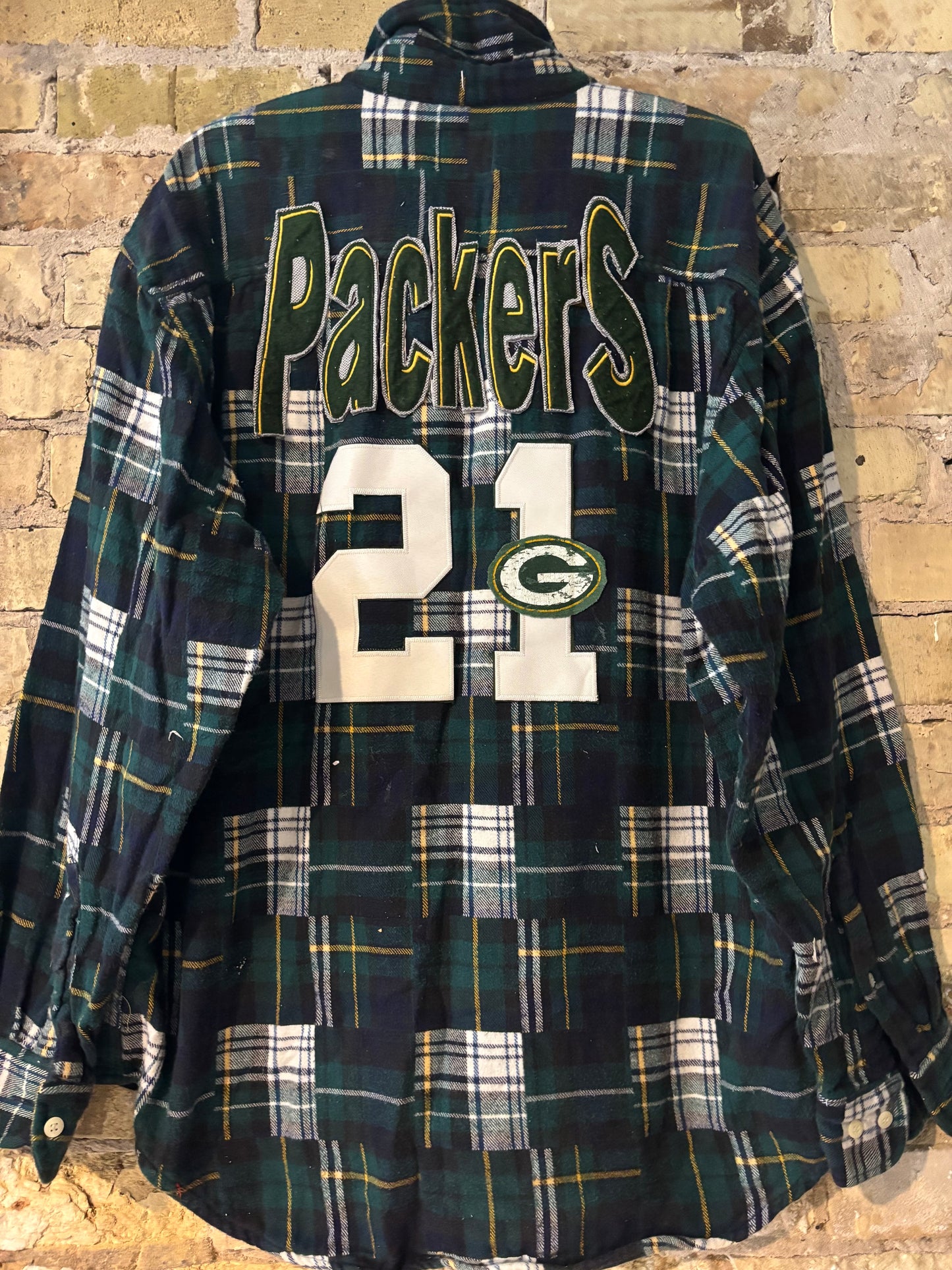 Patchwork Plaid Game Day Flannel Shirt