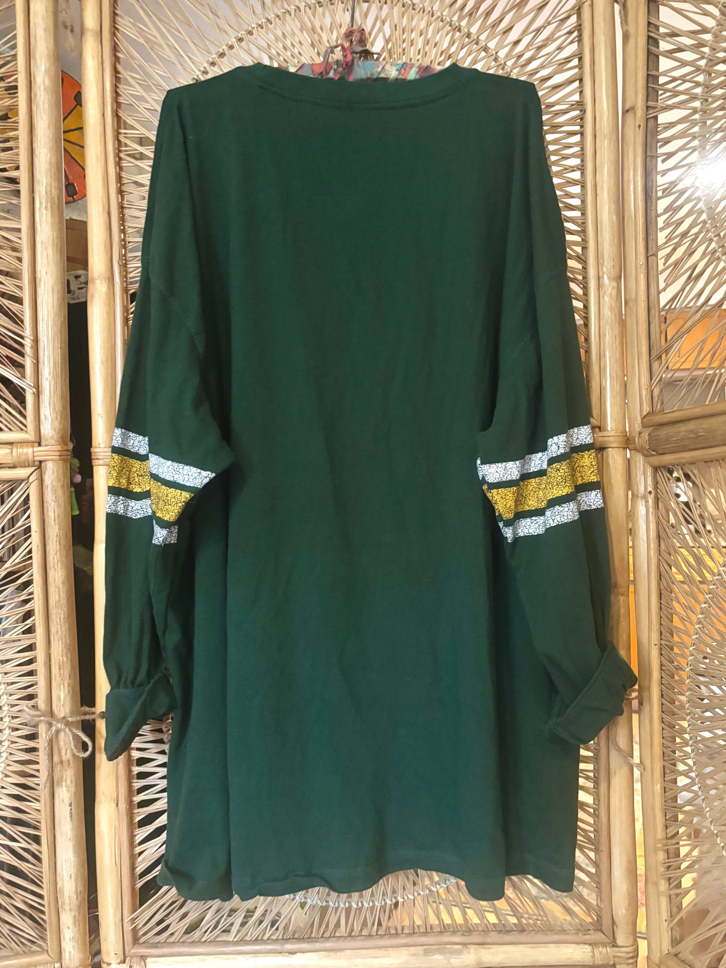 Oversized Vintage Packers Long sleeve T-shirt Mini Dress
