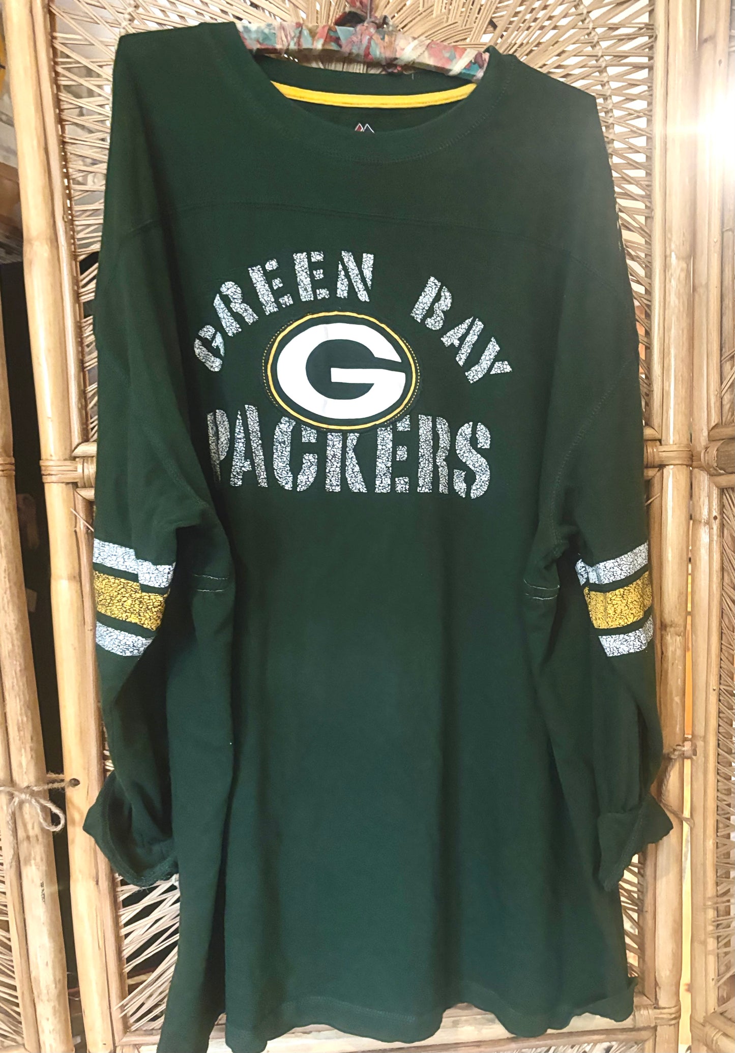 Oversized Vintage Packers Long sleeve T-shirt Mini Dress