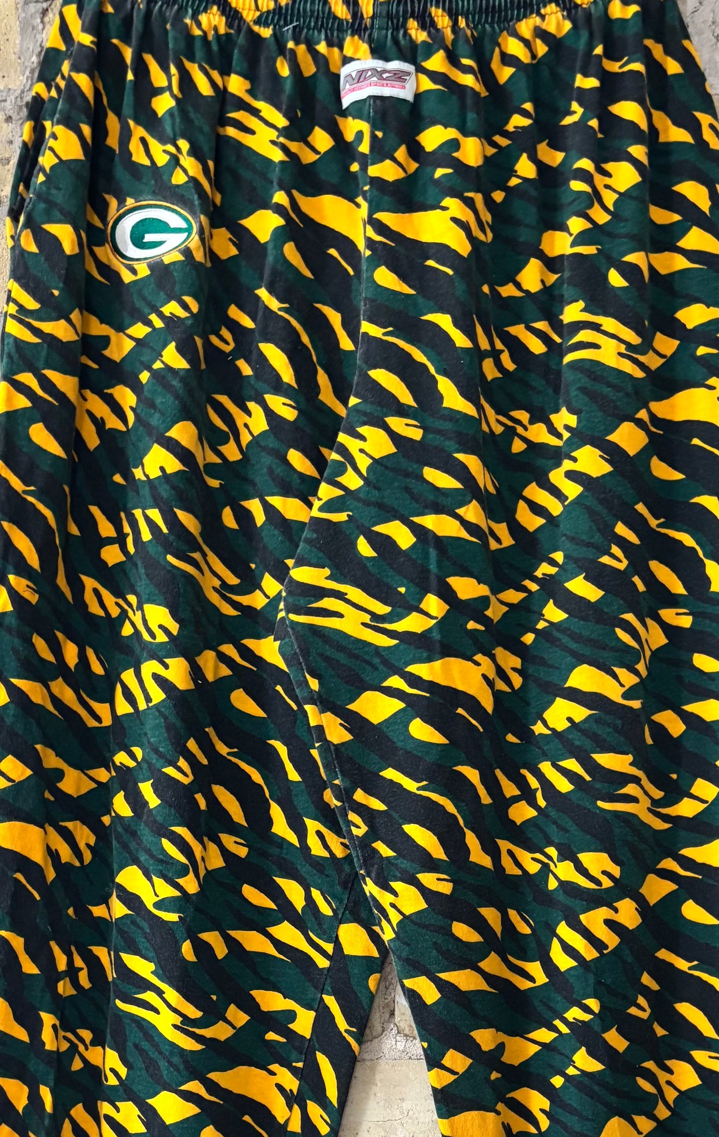 Vintage Nixz Green Bay Packers Retro Baggy Sweats Pants 80s 90s