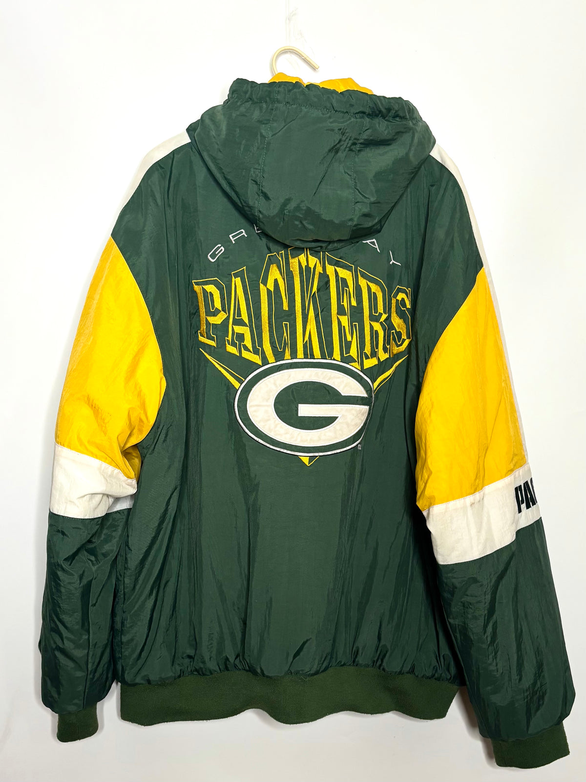 RARE Vintage Green Bay Packers Sideline Puffer Stadium Jacket