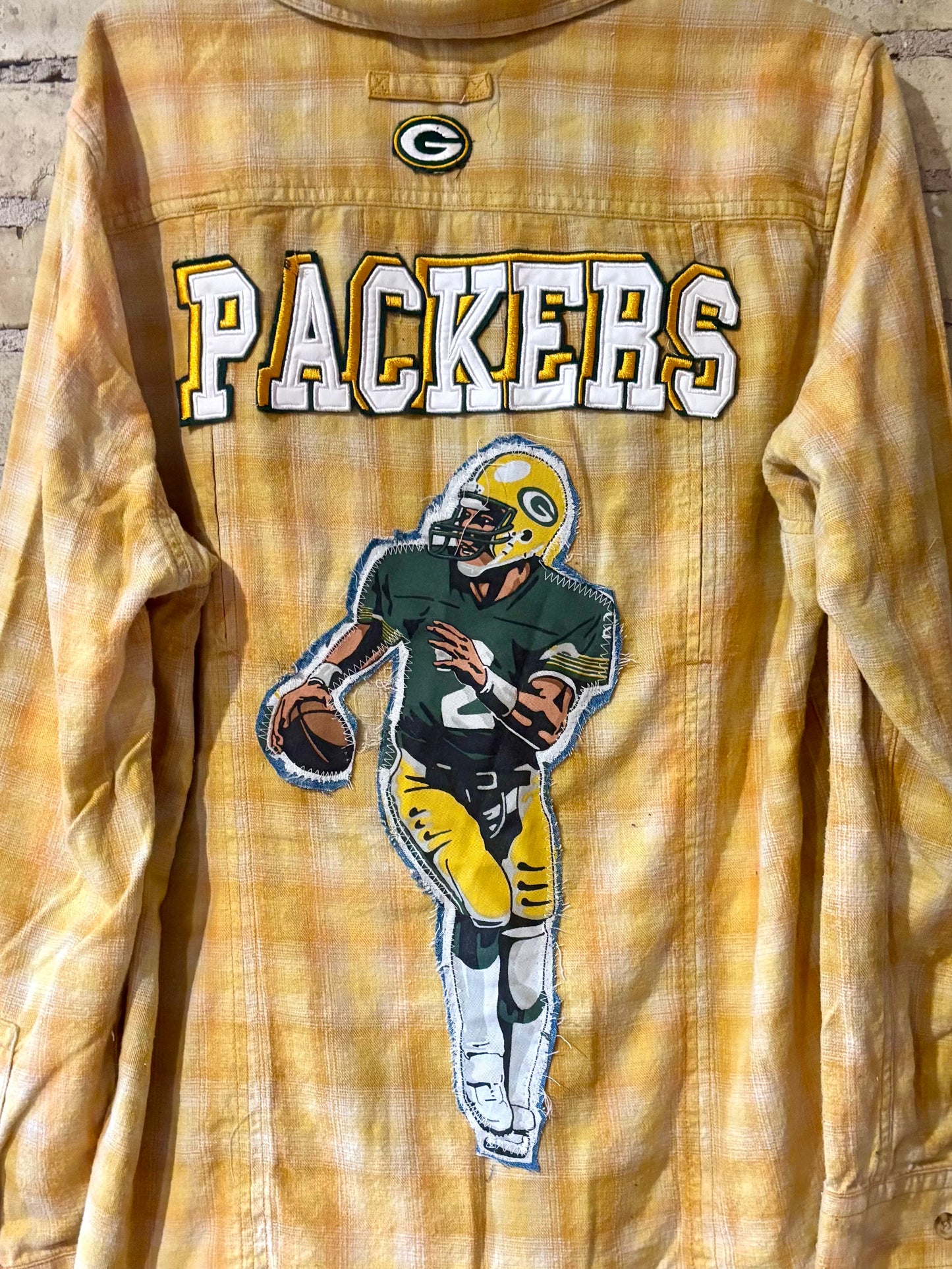 Reworked Packers Game Day Flannel Shirt