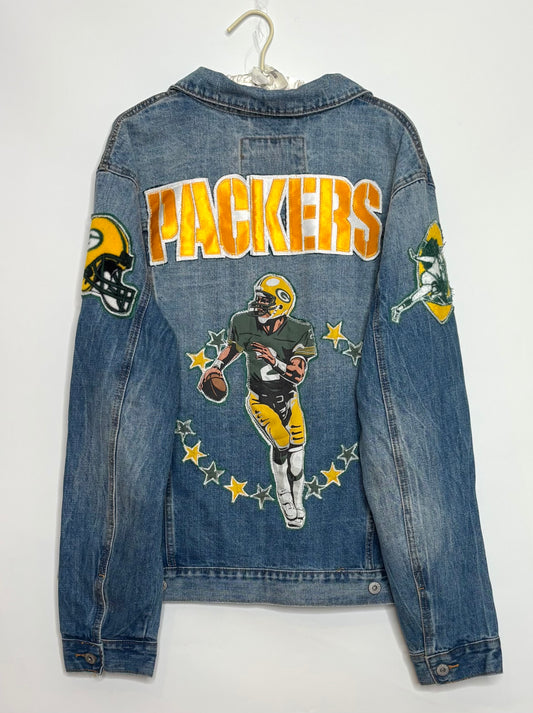 90’s Retro Game Day Denim Jean Jacket