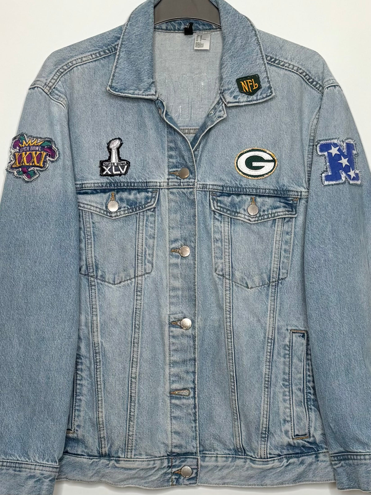 90’s Retro Game Day Denim Jean Jacket