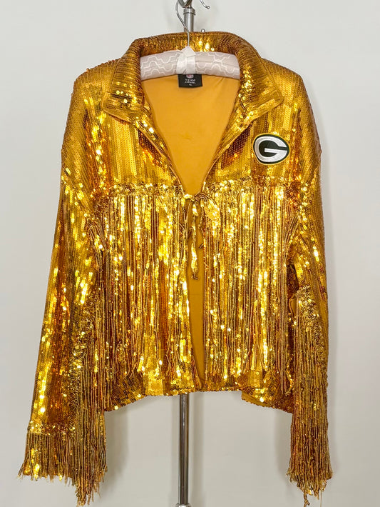 NFL Sequin Fringed Game Day Jacket