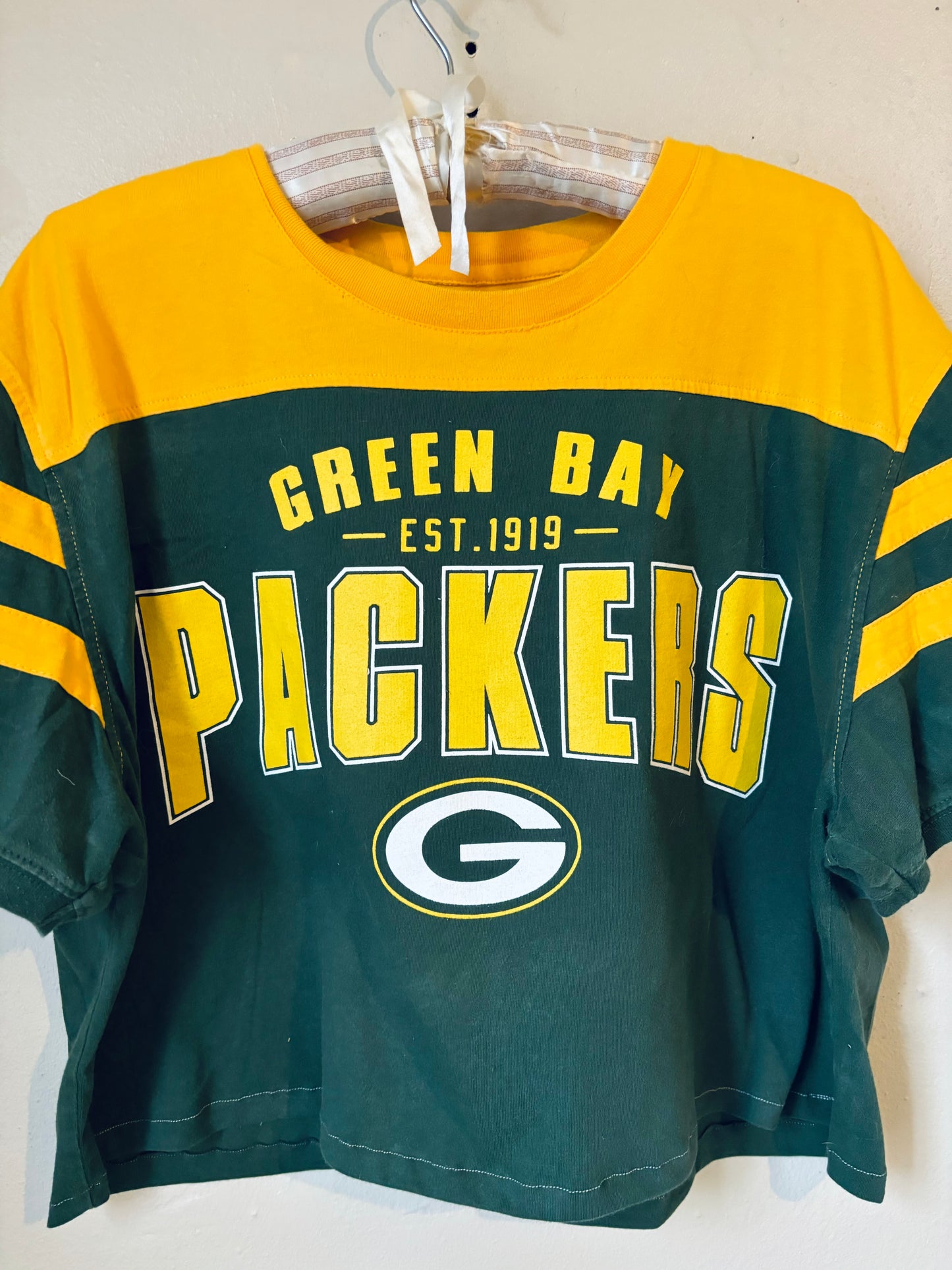 Reworked Packers Retro cropped Graphic Tee