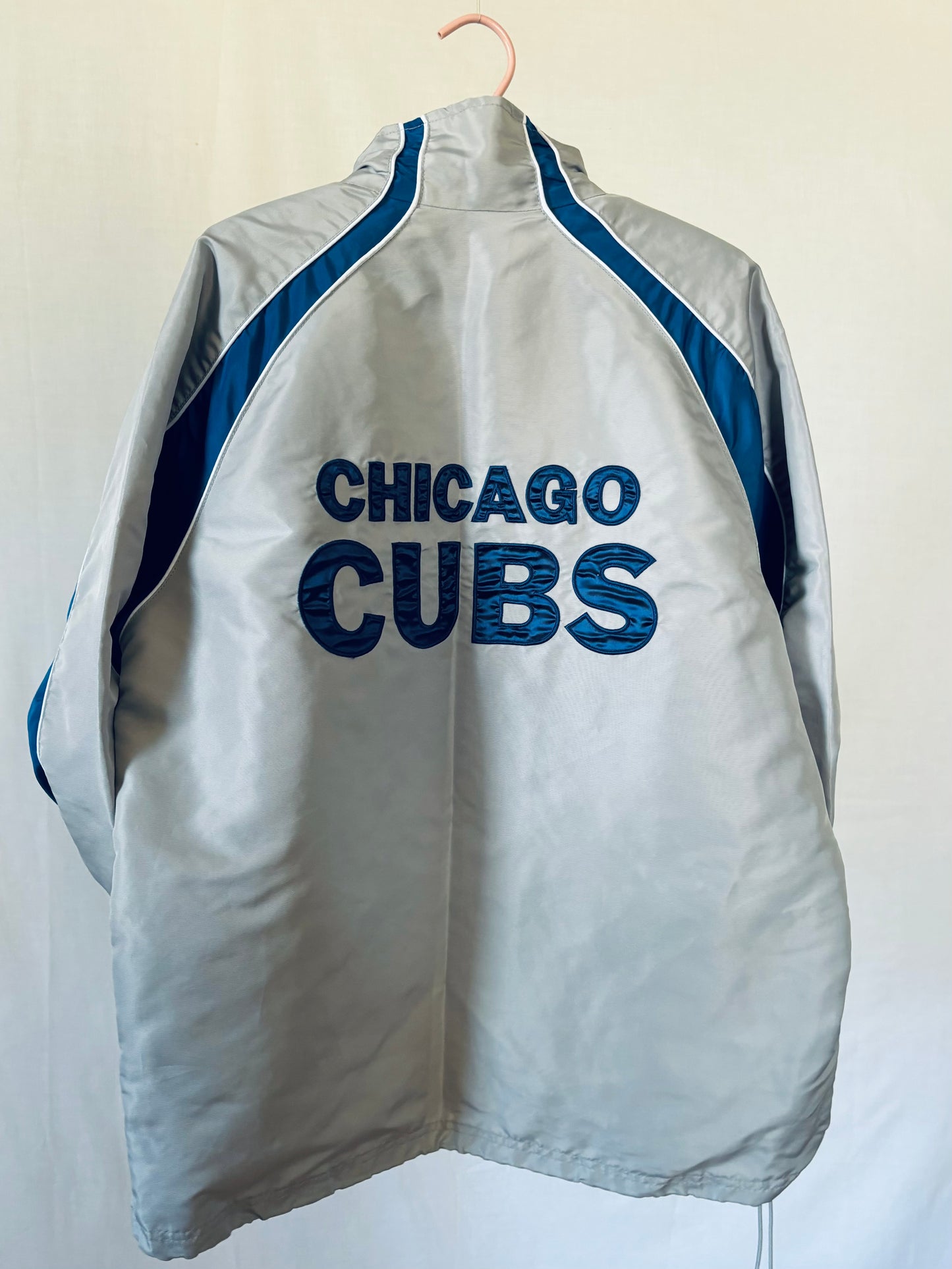 Retro 90s MLB Chicago Cubs Zip up color Block Coat Jacket