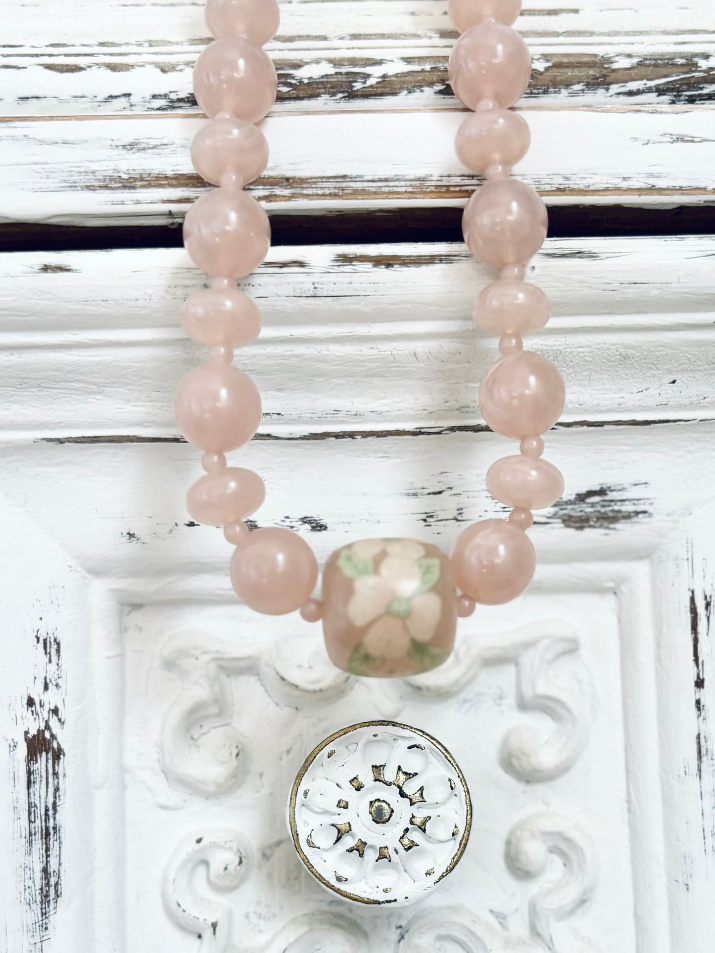 Vintage Lucite beaded Necklace