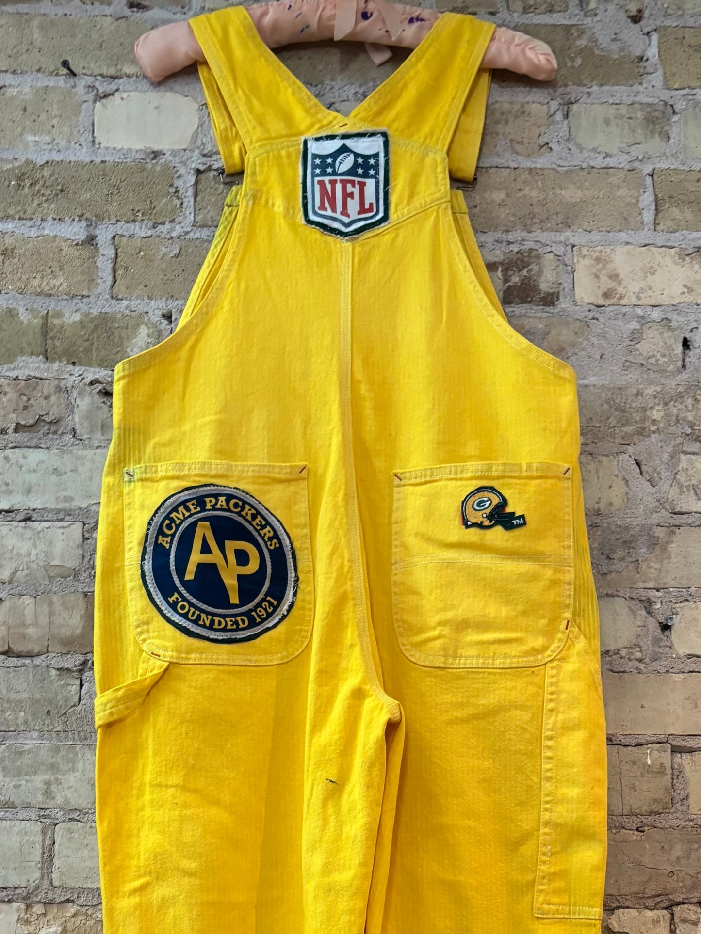 Reworked over dyed Dickies Game Day Bib Overalls
