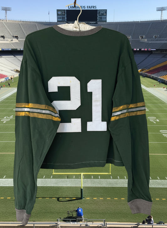 Reworked Green Bay Packers cropped Throwback Jersey Tee