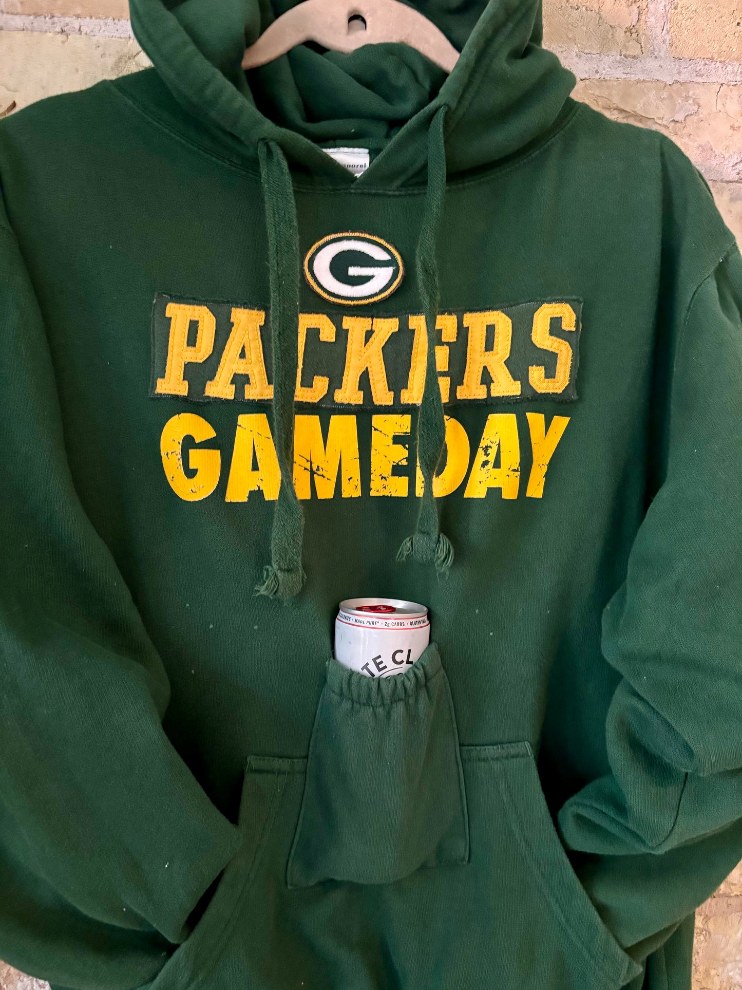 Reworked Game Day Hoodie with Drink Pocket