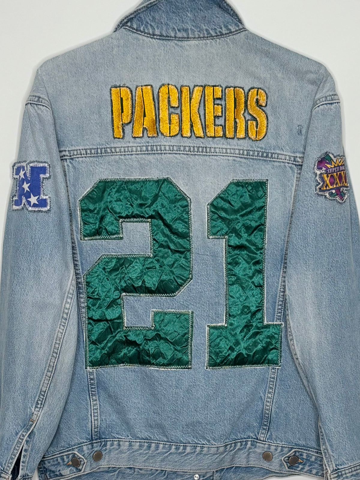 90’s Retro Game Day Denim Jean Jacket