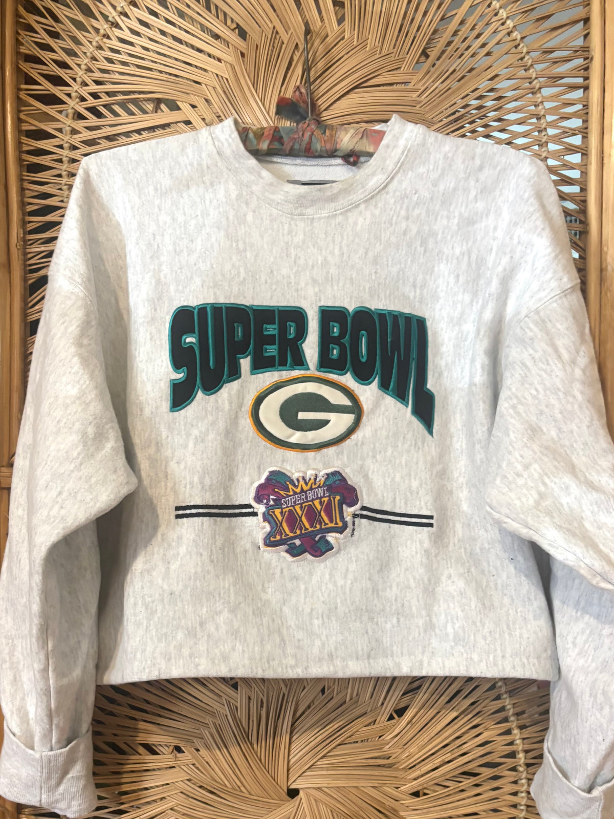 90’s Retro Heather Cropped crewneck