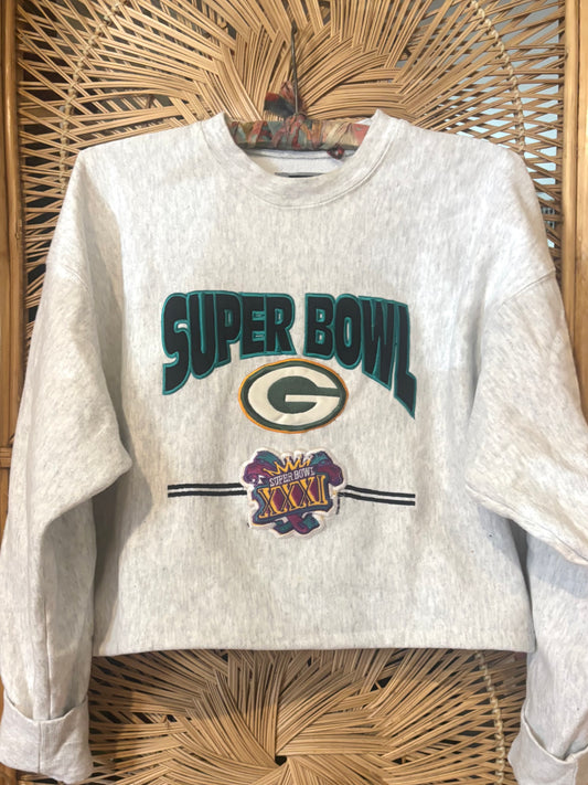 90’s Retro Heather Cropped crewneck