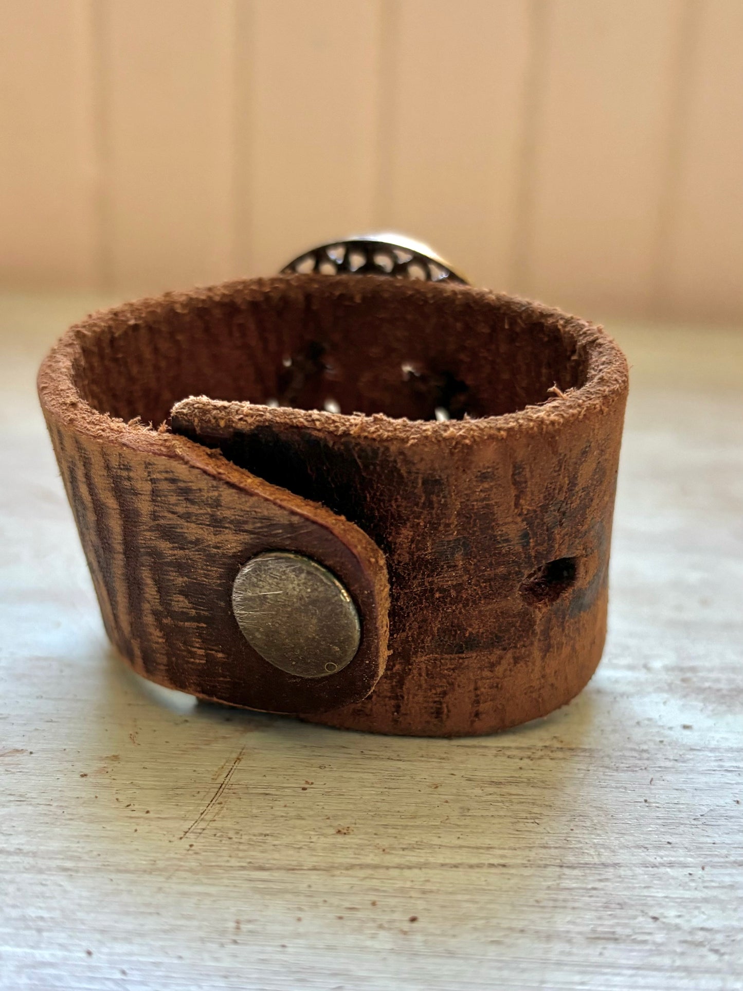 Reclaimed Leather Gypsy Bracelet