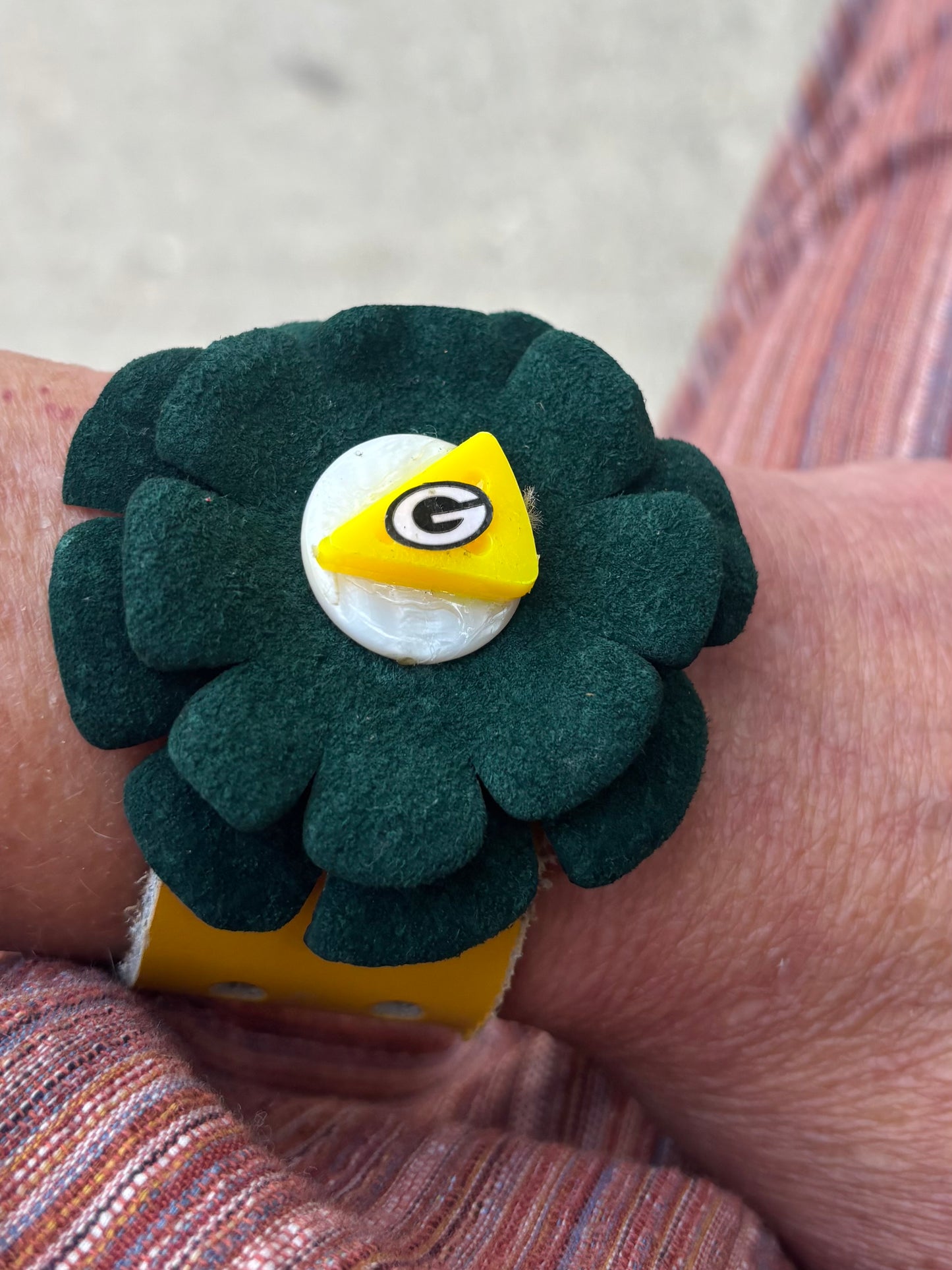 Boho Flower GameDay Cuff Bracelet