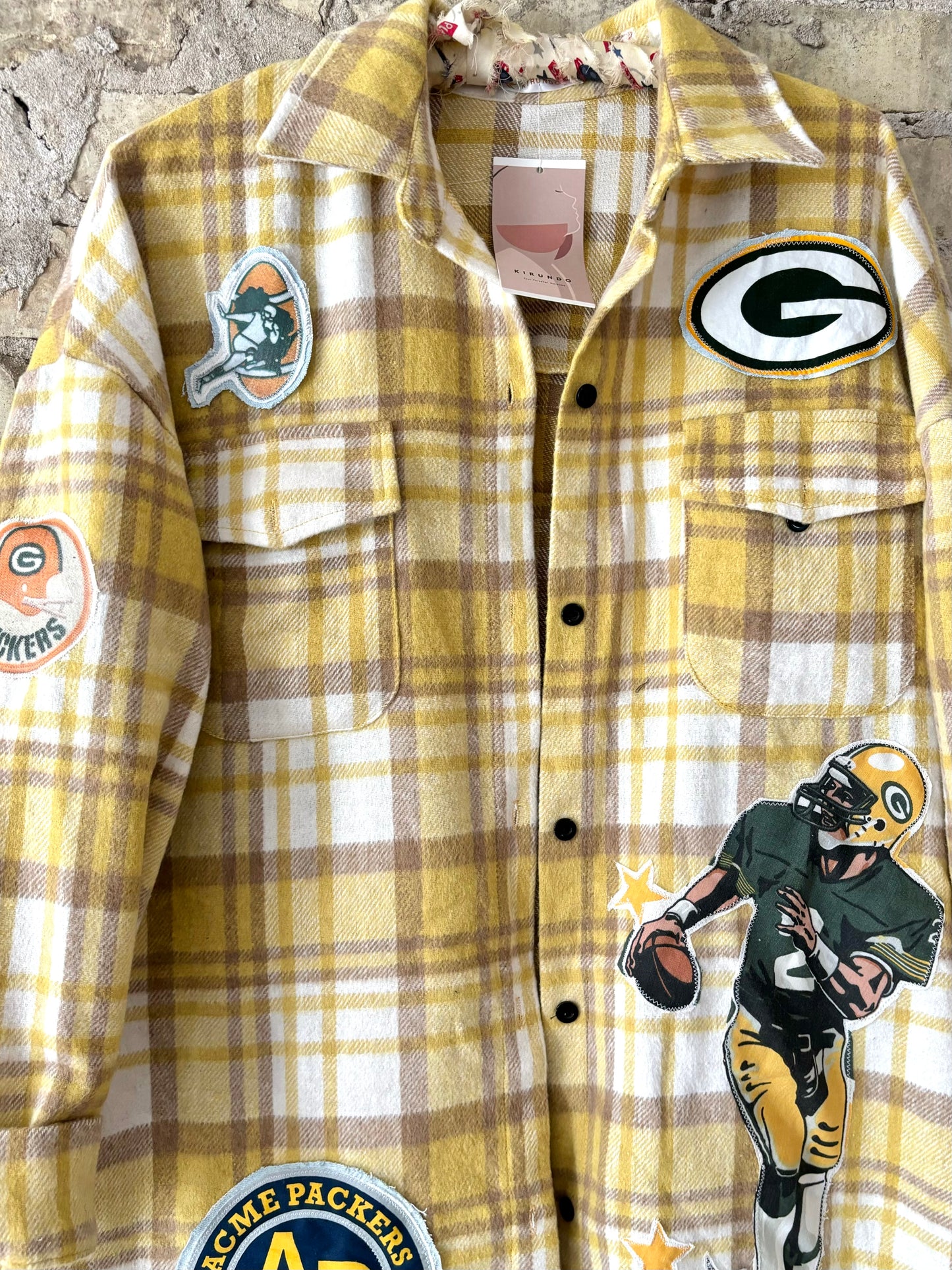 Reworked Packers Throwback Game Day Flannel