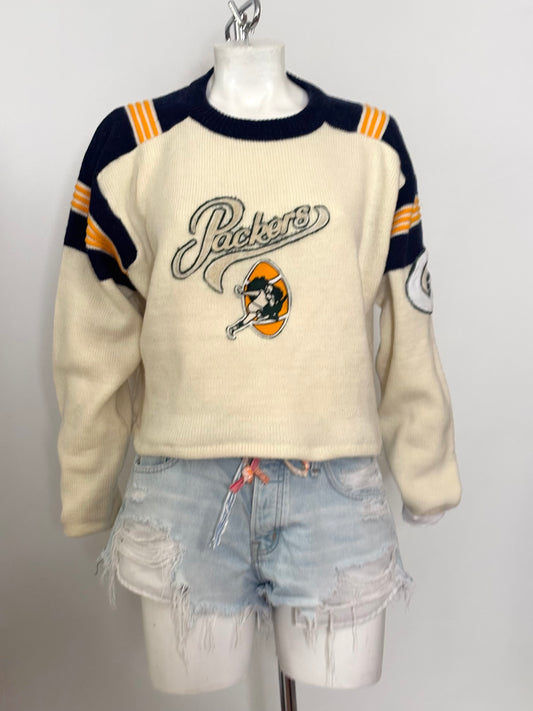 Vintage wool Game Day Throwback Sweater